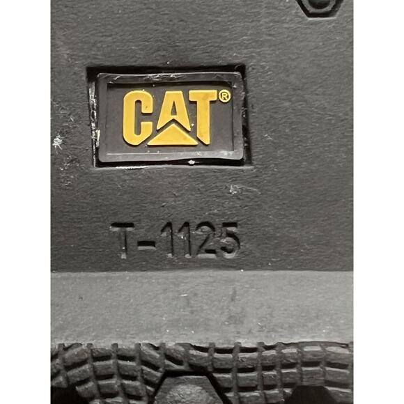 Cat Caterpillar Sandal Womens Leather Shanna Ankel Strap Thong‎ Black Size 10 - Picture 10 of 11